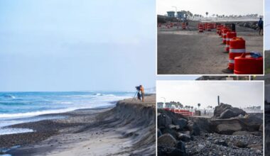 Tamarack State Beach battered by erosion as sand vanishes, parking lot closes