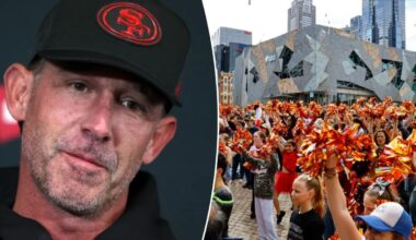 Kyle Shanahan explains anger with 49ers-Rams game in Australia