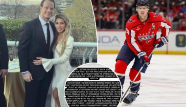 John Carlson's wife feuds with Capitals fans after trade: 'Much more to it'
