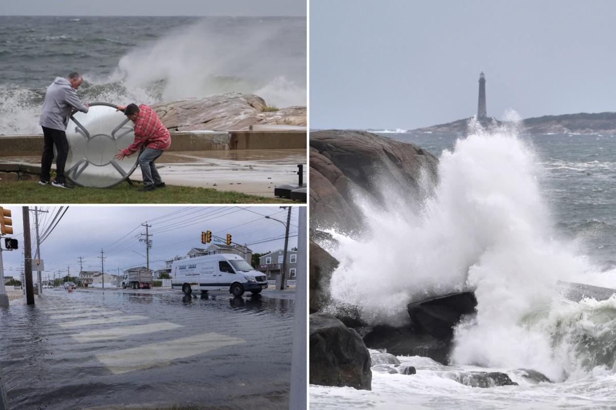 Thousands without power, roads flood in New Jersey ahead of nor'easter set to thrash East Coast