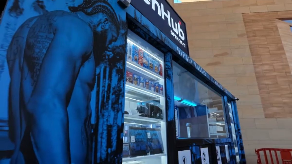 Unique vending machine sells physical copies of Nipsey Hussle’s posthumous album – NBC Los Angeles