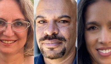 (L-R) Sylvia Williams, Mike Hutchinson, Kathryn Camp