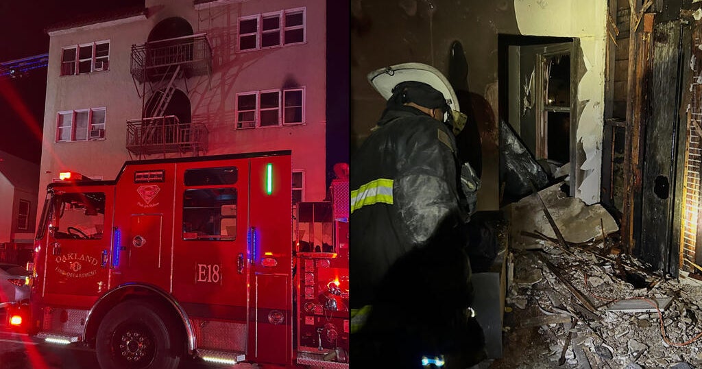 Oakland firefighters rescue nearly 100 in overnight apartment fire