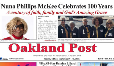 Oakland Post: Week of September 9 – 15, 2026