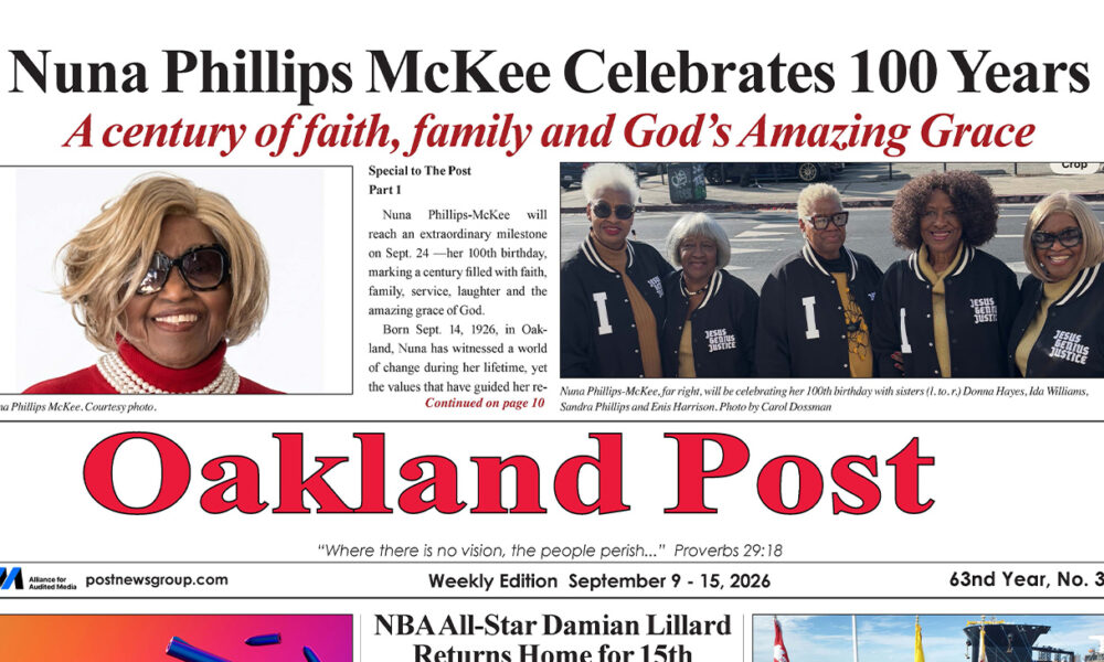 Oakland Post: Week of September 9 – 15, 2026