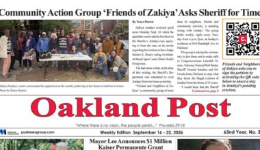 Oakland Post: Week of September 16 – 22, 2026
