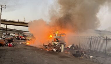 Oakland: RV fire at homeless encampment extinguished