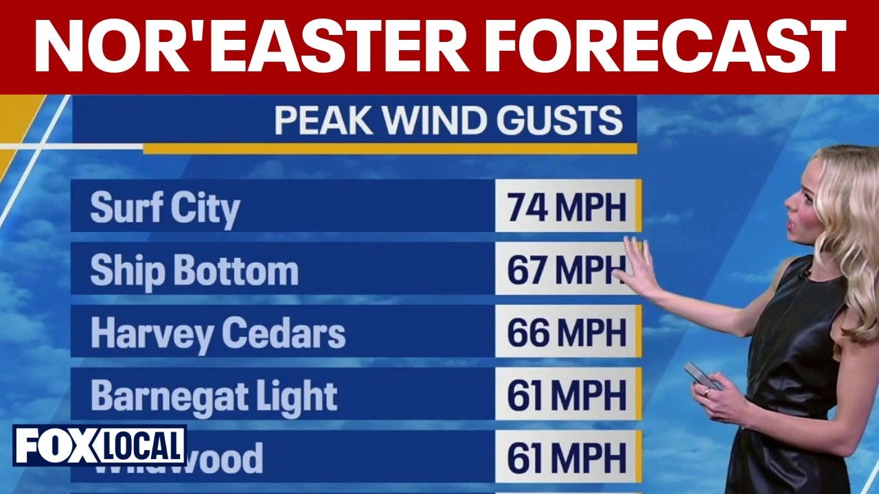 Powerful nor'easter brings 74 mph wind gusts, flooding