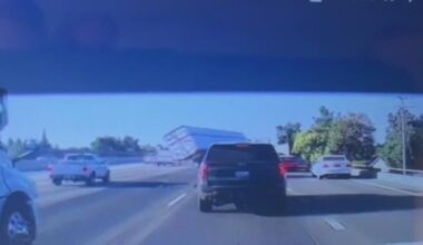 Northbound I-5 traffic slowed in Stockton after 8-vehicle crash, overturned big rig