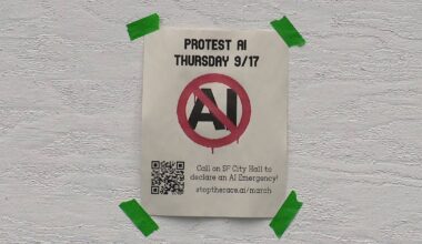 'Stop the AI Race' rally outside Dreamforce in San Francisco
