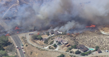Crews battle Hilary Fire in Palmdale, forward progress stopped
