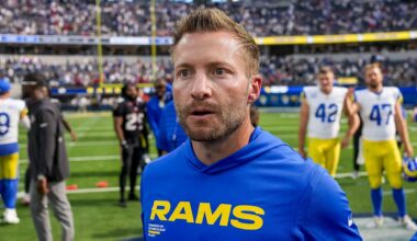 Sean McVay offers self-deprecating 'dropped mic' response as Los Angeles Rams are back in Super Bowl chase