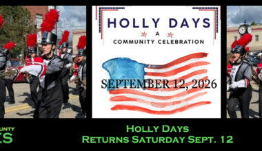 Holly Days Returns Saturday Sept. 12