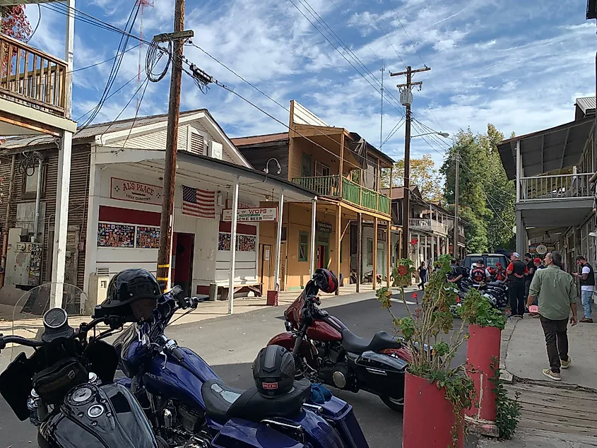 A historic building in Locke in the Sacramento-San Joaquin Delta