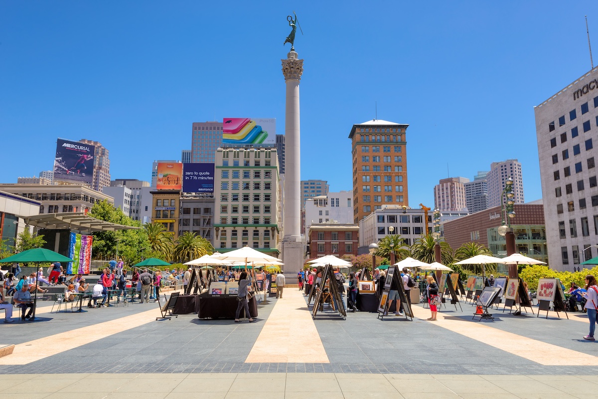 San Francisco’s iconic Union Square is transforming into a massive open-air dance floor Friday nights — with free salsa lessons, country western, and more