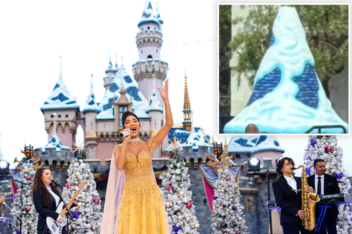 Disneyland fans abuzz after snow-capped castle decorations spotted with holidays around the corner
