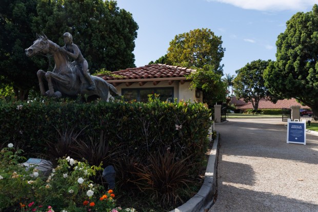 The entrance to the Fairbanks Ranch Country Club in San Diego on Tuesday, Sept. 8, 2026. (Kristian Carreon / The San Diego Union-Tribune)