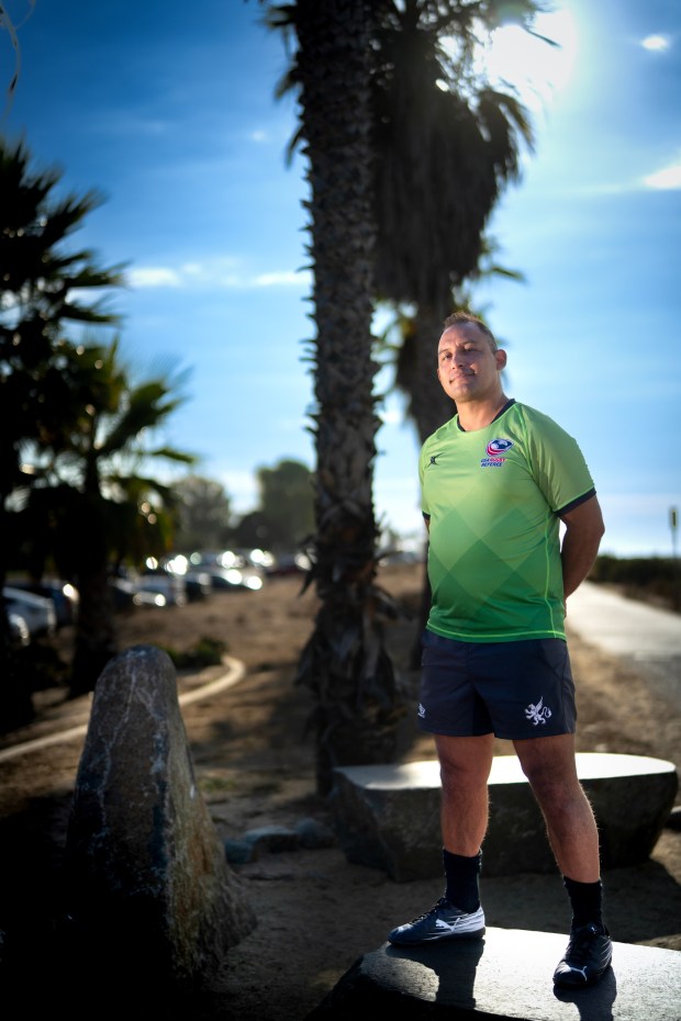 Alexis Alfaro is a San Diego singer ho is a member of the San Diego Opera Chorus and regularly performs in opera productions. His day job is serving as a professional rugby official for regional and world teams. (Nelvin C. Cepeda / The San Diego Union-Tribune)