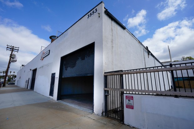 ....On Thursday, April 4, 2024, in San Diego, CA, Mayor Todd Gloria, if approved by the San. Diego City Council, plans on converting a vacant commercial building in the Middletown neighborhood into the City of San Diego's largest-ever shelter for people experiencing homelessness. The new shelter on Kettner Blvd. would have approximately 1007 beds and office space in the two vacant buildings, on two floors, with a combined 60,000 sq. ft. of space. (Nelvin C. Cepeda / The San Diego Union-Tribune)