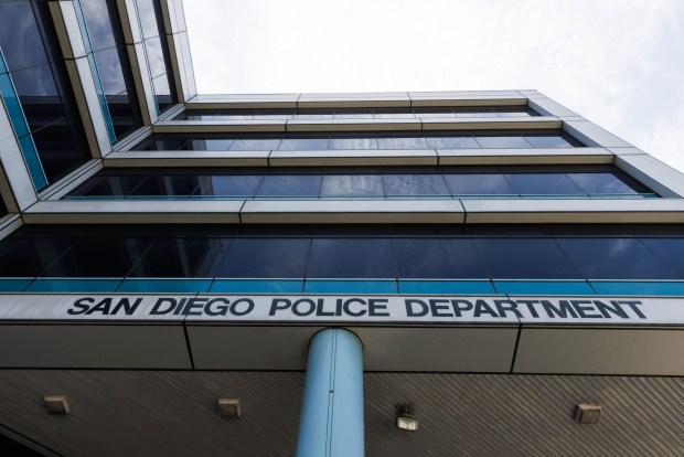 San Diego, California - The SDPD headquarters in downtown San Diego on Wednesday, August 5, 2026. (Kristian Carreon / The San Diego Union-Tribune)