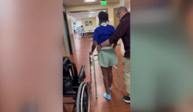 Oakland woman takes first steps after crash involving kid drivers