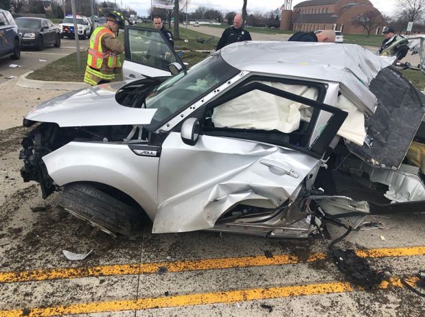 Police investigate a crash that took place in Eastpointe in 2025. (MACOMB DAILY FILE PHOTO)
