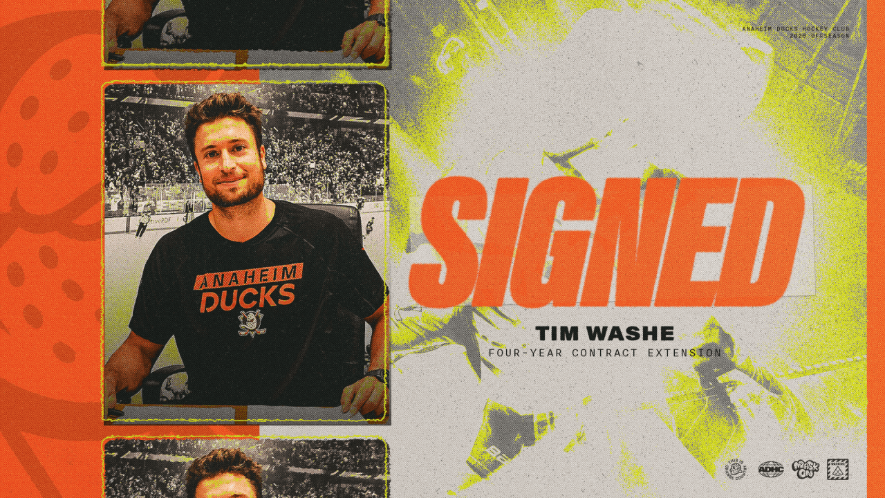 Ducks Sign Washe to Four-Year Extension