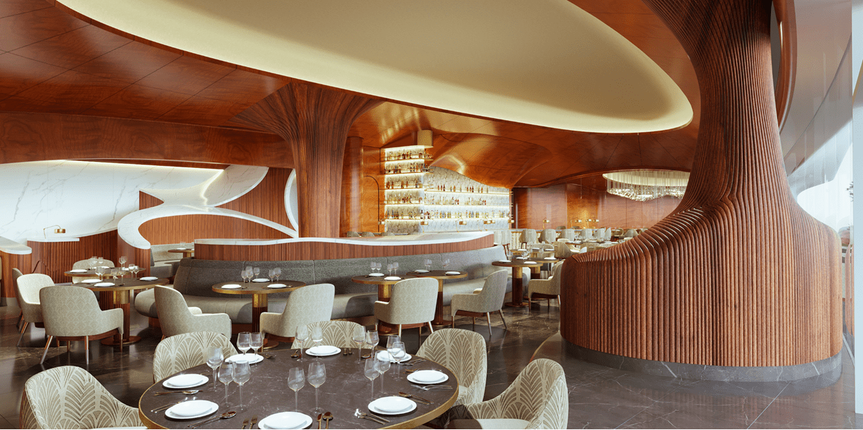Rendering of Skywalker Grill at the Lucas Museum.