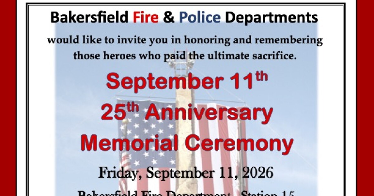 Bakersfield honors 9/11's 25th anniversary at Fire Station 15