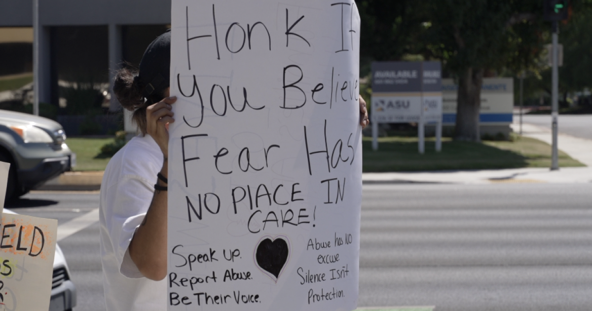 Families and former caregivers protest Sevita Health, Loyd's Liberty Homes