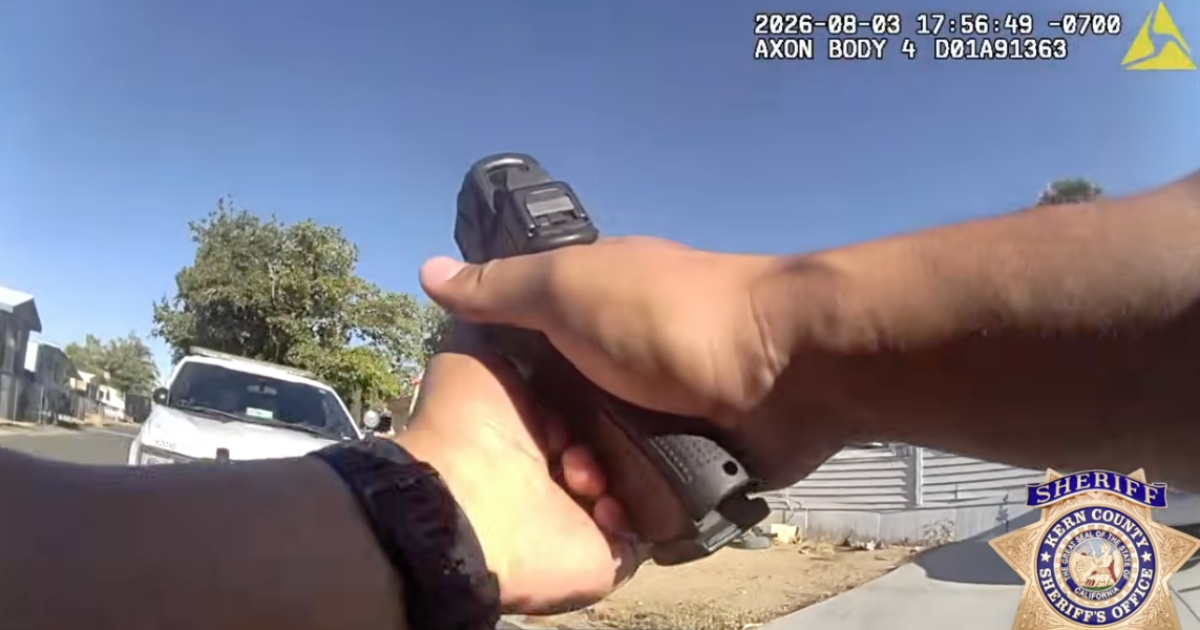 Bodycam footage shows man charging deputy with sword in Rosamond