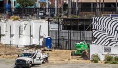 Long Beach is fencing off the tunnel under Ocean Boulevard to keep people from living there
