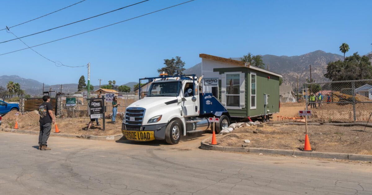 First modular unit delivered for Altadena low-income rental complex
