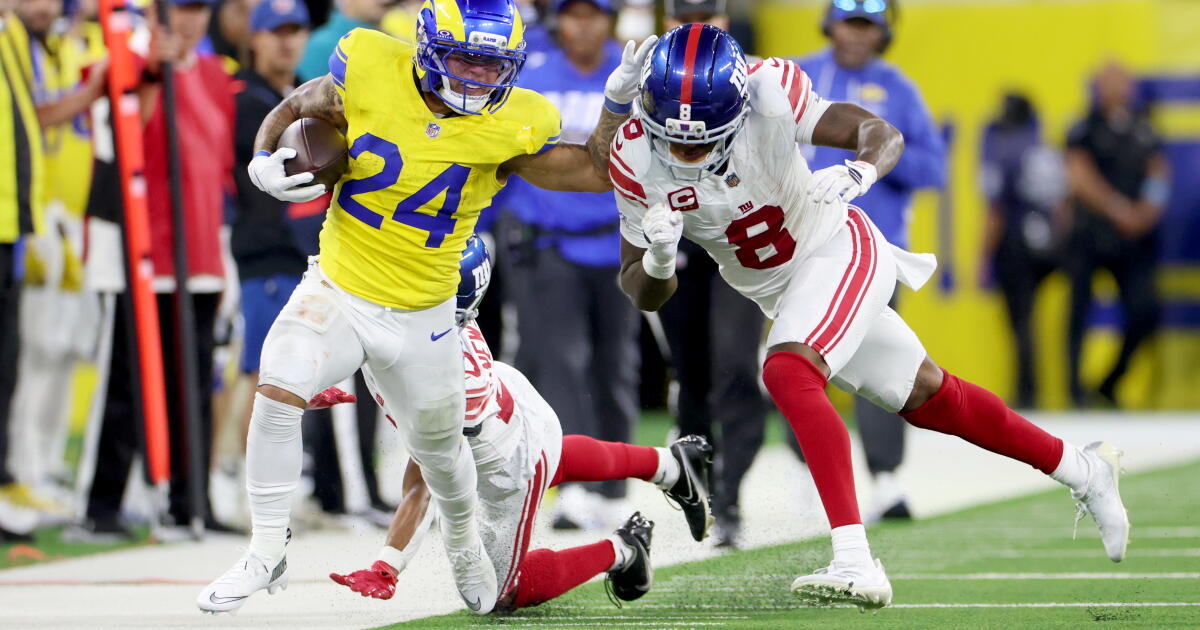 The Sports Report: Rams rout the Giants
