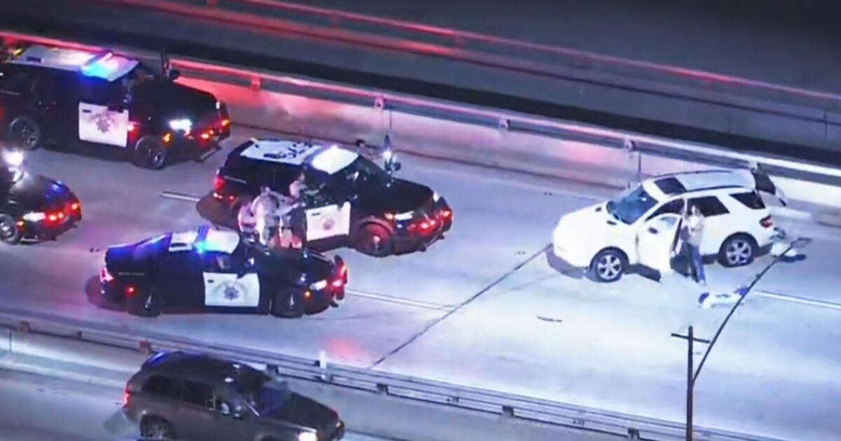 Driver of stolen Mercedes led police on slow-speed chase through L.A.