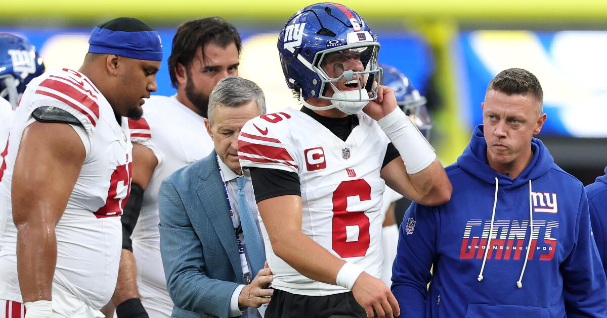 Giants' Jaxson Dart avoided 'devastating' knee injury against Rams