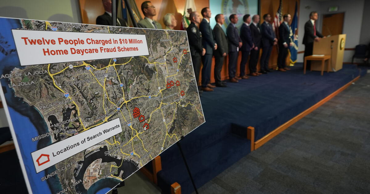Federal authorities allege $10 million in childcare fraud in San Diego