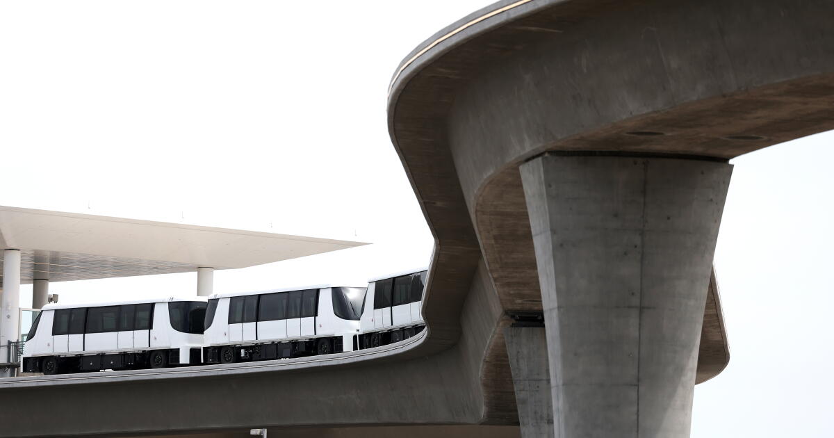 When will LAX's troubled and long-delayed people mover train open?