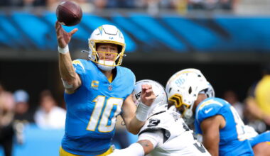 Justin Herbert, Chargers unravel late, again, in loss to Raiders