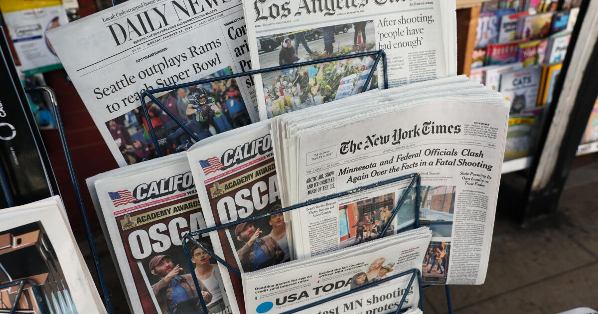 Column: California provides tax breaks to Hollywood. Why not struggling news outlets?