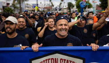 L.A. Labor Day rally: Union workers warn of automation, job losses