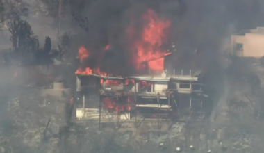 Palos fire triggers evacuation warnings in La Habra Heights