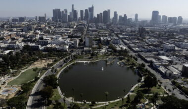 L.A. is building a mystery fence around MacArthur Park