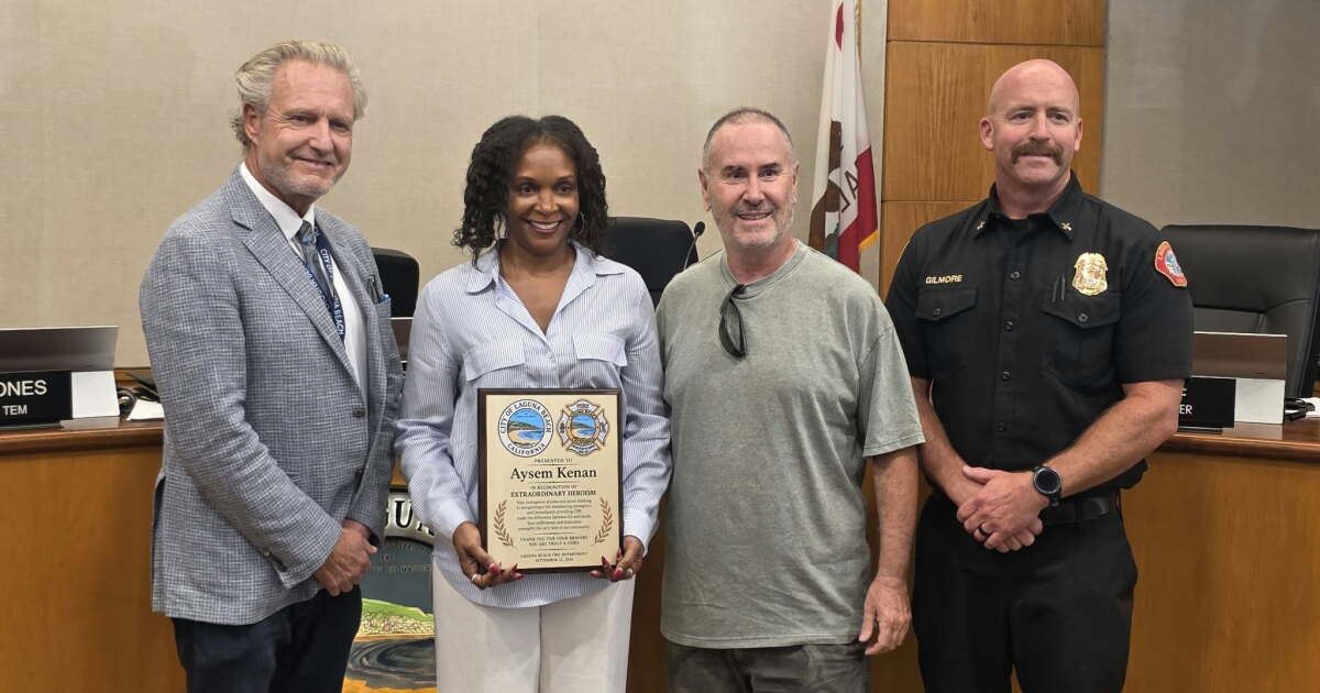 Laguna Beach honors pair for life-saving actions this summer