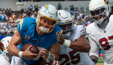 New-look Chargers sputter in mistake-filled loss to Cardinals