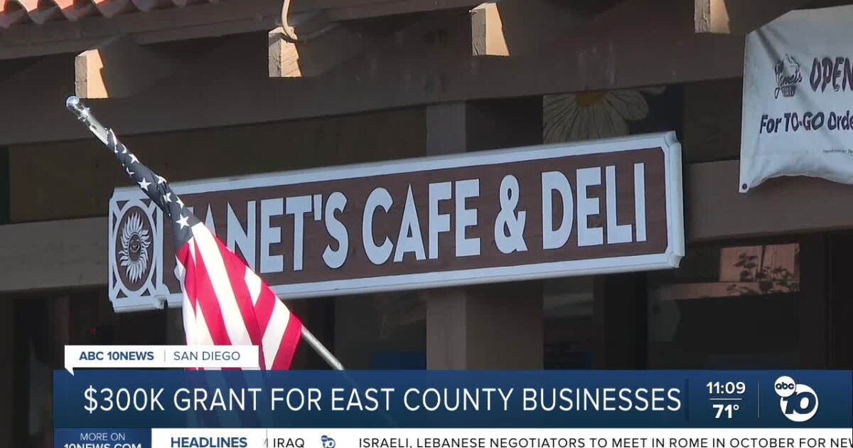 San Diego County approves $300,000 grant to support East County small businesses
