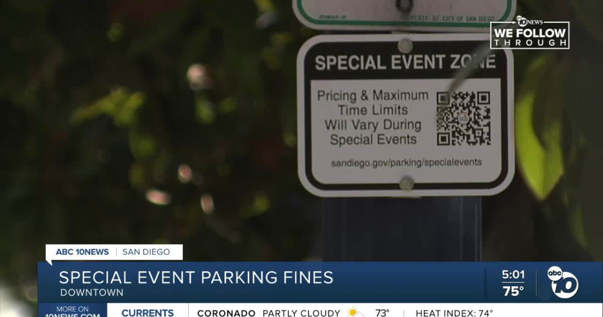 San Diego's special event parking zone issued more than $223,000 in fines