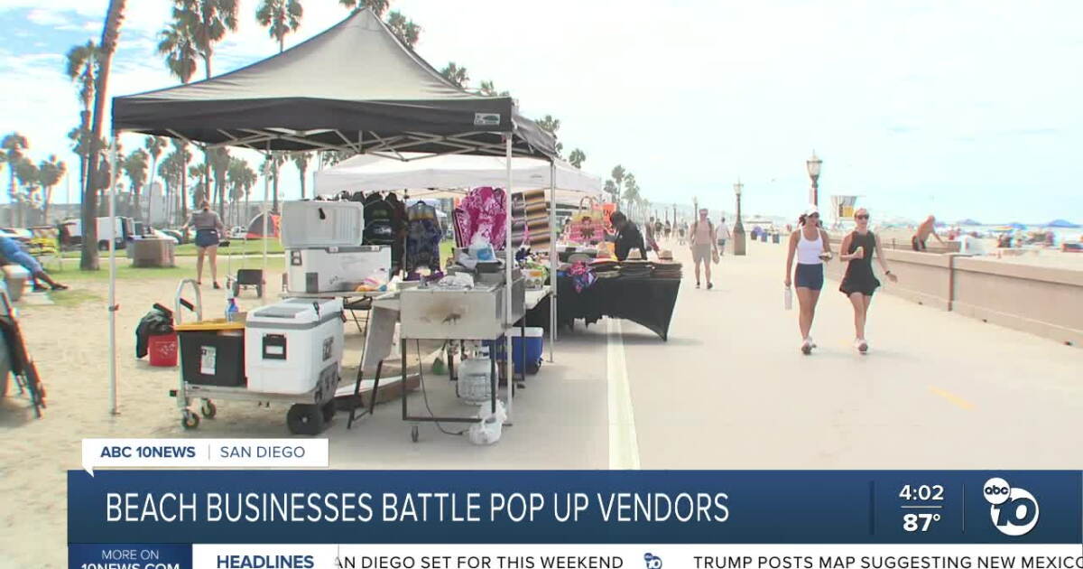 Local shops claim street vendors cut into Mission Beach crowds
