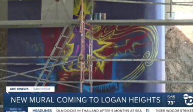 Paid artists transform Logan Heights underpasses with cultural murals