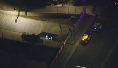 Armed suspect runs into Winnetka storm drain while running from police